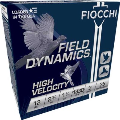 FIOCCHI 12GA 2.75" 1-1/4OZ - #9 1330FPS 25RD 10BX/CS