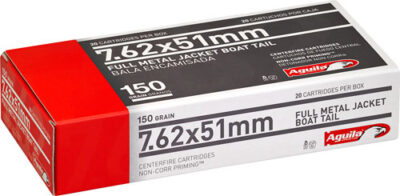 AGUILA 7.62X51 150GR FMJ-BT - 20RD 25BX/CS