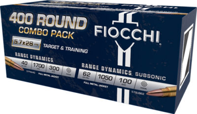 FIOCCHI 5.7X28 300RD 40GR FMJ - 100RD 62GR FMJ COMBO PACK