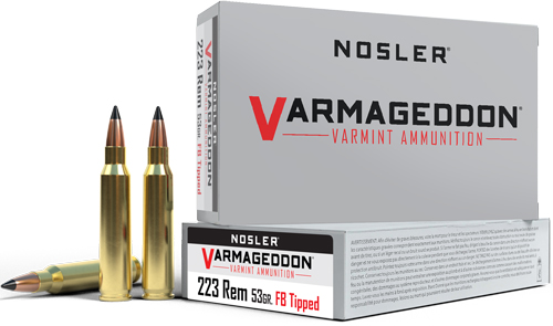 NOSLER VARMAGEDDON 223 REM - 53GR FBT 20RD 20BX/CS