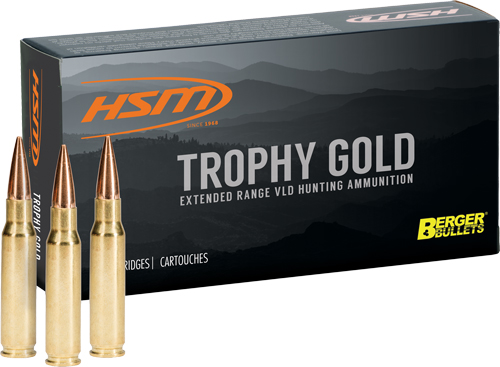 HSM TROPHY GOLD 7MM RUM 168GR - BERGER HUNTING VLD 20RD 20BX/C