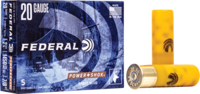FEDERAL POWER SHOK 20GA 2.75" - 7/8OZ SABOT SLUG 5RD 50BX/CS
