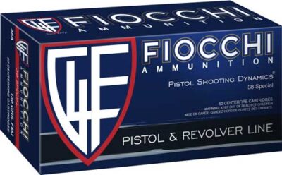 FIOCCHI 38 SPECIAL 148GR JHP - 50RD 20BX/CS