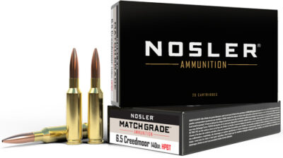 NOSLER MATCH 6.5 CM 140GR - CUSTOM COMP HPBT 20RD 10BX/CS