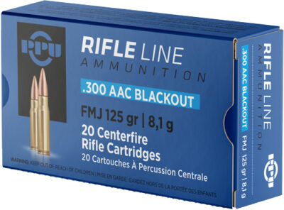 PPU 300 AAC 125GR FMJ - 20RD 50BX/CS