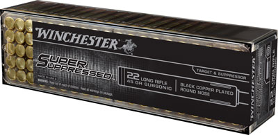 WINCHESTER SUPER SUPPRESSED - 22LR 45GR LEAD-RN 100RD 20BX/C