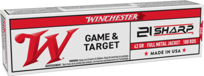 WINCHESTER USA 21 SHARP 37GR - FMJ 1325 FPS 100RD 20BX/CS