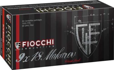 FIOCCHI 9MM MAKAROV 95GR FMJ - 50RD 20BX/CS