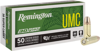 REMINGTON UMC 30 SUPER CARRY - 100GR FMJ 50RD 20BX/CS