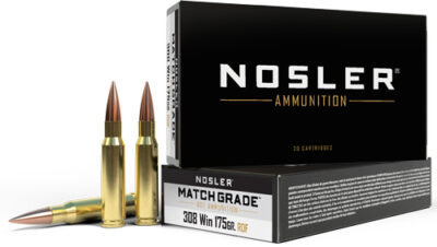 NOSLER MATCH GRADE 308 WIN - 175GR HPBT 20RD 10BX/CS